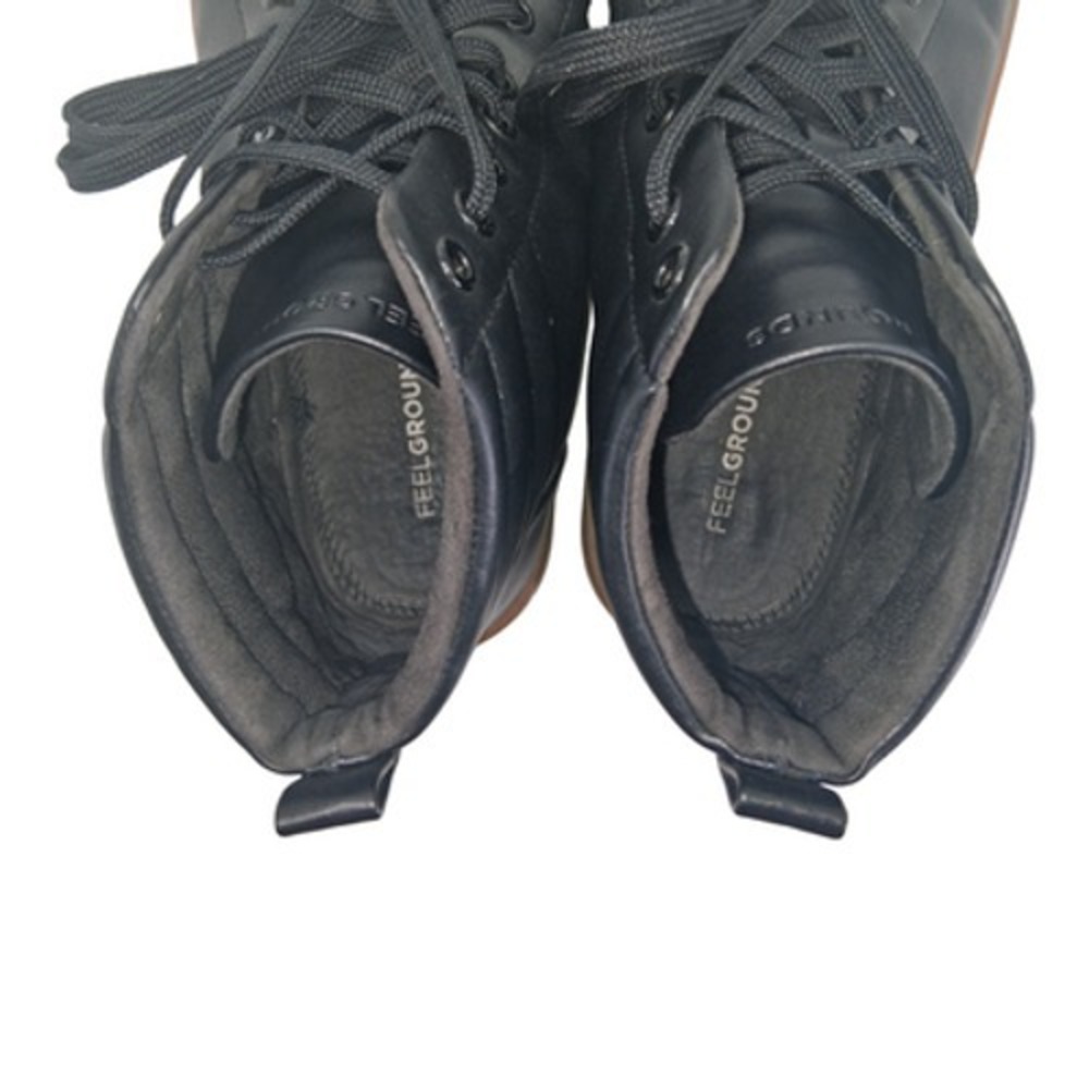 FEELGROUNDS Shoes Mens Size 14 Black Synthetic High Top Barefoot Casual Sneakers - Picture 8 of 13